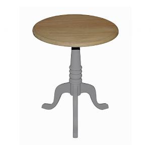 Bramblecrest Burlington Grey Round Lamp Table