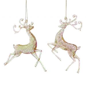 Festive Gold Iridescent Reindeer (Assorted Designs)