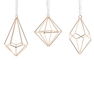Festive 11cm Rose Gold Electro Tree Decoration (Assorted Designs)