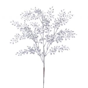 Festive 63cm Silver Mini Leaf Spray