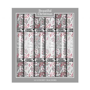 Luxury Silver 14" Crackers - Pack of 12