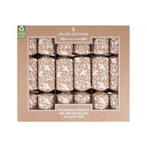 Harvey & Mason Deluxe Eco Mistletoe 13.5 Crackers - Pack of 6