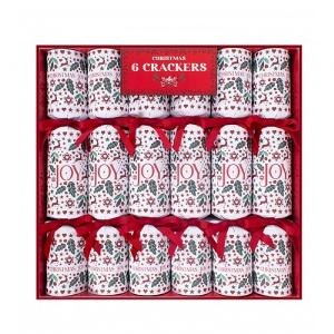 Christmas Joy 12" Crackers - Pack of 6