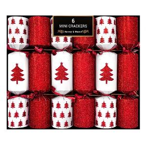 Mini Red Tree 8.5" Crackers - Pack of 6