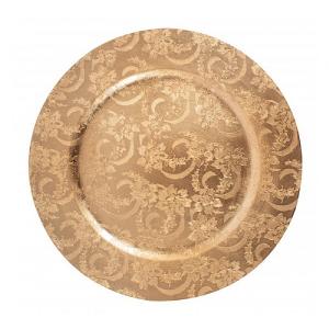 Embossed Gold Charger Plate
