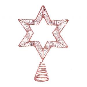 Ivyline Rigel Copper Star Tree Topper