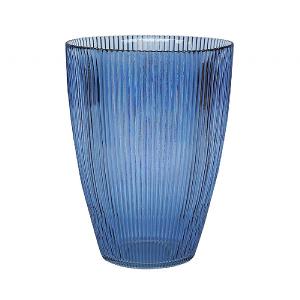 Ivyline Navy Tall Glass Vase