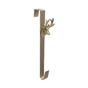 Ivyline Brass Deer Wreath Hanger