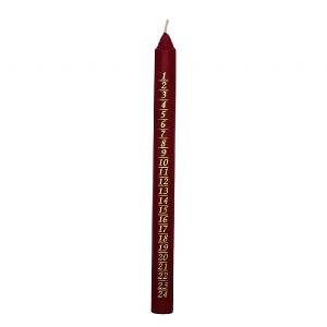 Ivyline Bordeaux Advent Candle