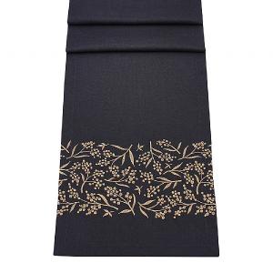 Peggy Wilkins Nocturne Pewter Table Runner 35cm x 190cm