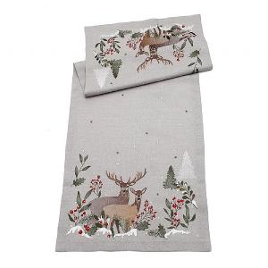 Peggy Wilkins Reindeer Romance Table Runner 40cm x 100cm