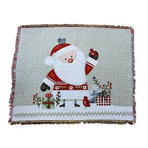 Peggy Wilkins Folk Santa Throw