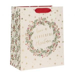 Glick Wonderful Wreath Large Gift Bag