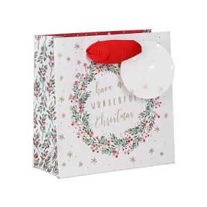 Glick Wonderful Wreath Small Gift Bag