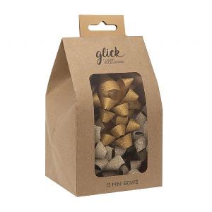 Glick Gold Gift Bow Multipack (Pack of 12)