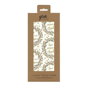 Glick Wonderful Wreath Cream Tissue Paper