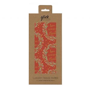 Glick Wonderful Wreath Red Tissue Paper