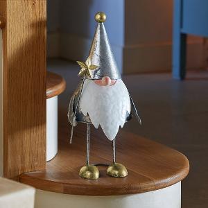 Silver-Gilt Gonk Metalic Figurine