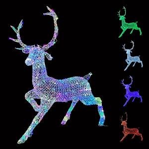 Noma 1.4m Colour Changing Jewelled Stag with Remote