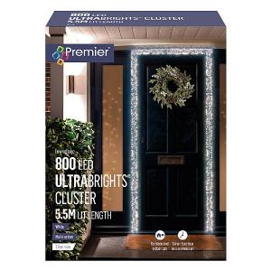 Premier 800 Cool White UltraBrights Cluster Lights