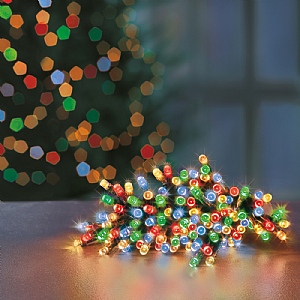 Premier Multicoloured Battery Operated Timer Lights (400 LEDs)