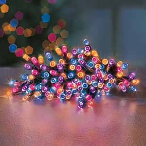 Premier Rainbow Battery Operated Timer Lights (50 LEDs)