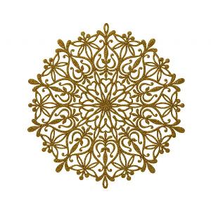 Premier Gold Snowflake Placemat 39cm