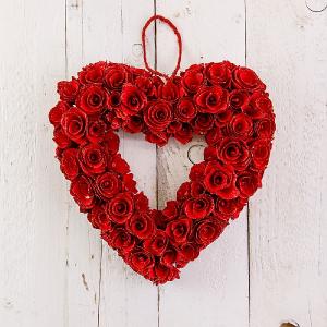 Red Hanging Heart 33cm