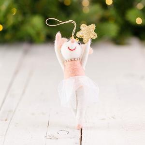Felt Mouse Star Tree Decoration