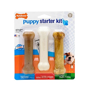 Nylabone Stages Puppy Chews Triple Pack Puppy Starter Kit (Small)