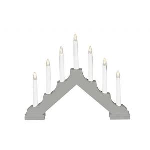 Konstsmide Grey LED Candlestick Welcome Light