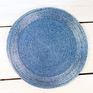 Blue & Grey Beaded Placemat