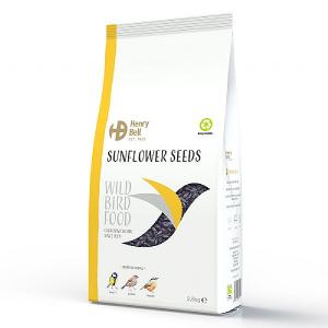 Henry Bell Black Sunflower Seeds for Wild Birds 2.8kg