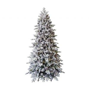 5.5ft Pre-Lit Snowy Dorchester Pine Artificial Christmas Tree (167cm)