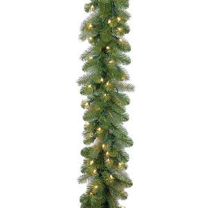 9ft Pre-Lit Bayberry Spruce Artificial Garland