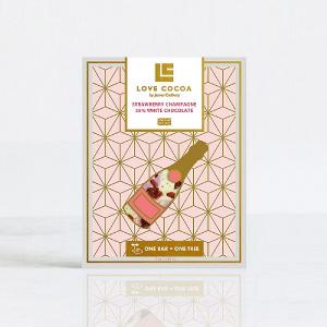 Love Cocoa Strawberry Champagne & White Chocolate Bar 75g