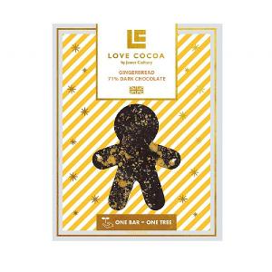 Love Cocoa Dark Chocolate Gingerbread Bar 75g