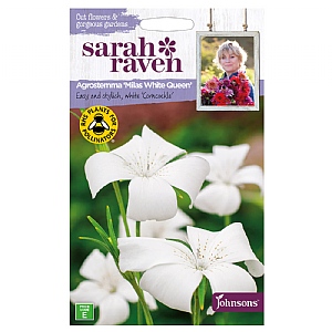 Sarah Raven Agrostemma Milas White Queen Seeds