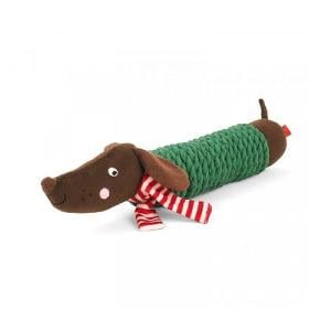 Zoon Frankie Sausage TuffRope Dog Toy
