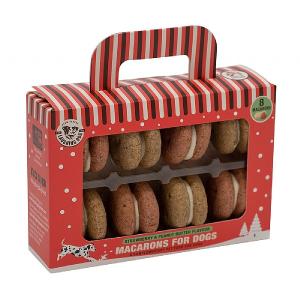 Laughing Dog Christmas Macarons (8 Pack)