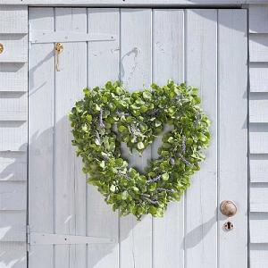 Faux Decor Lavender Heart 40cm