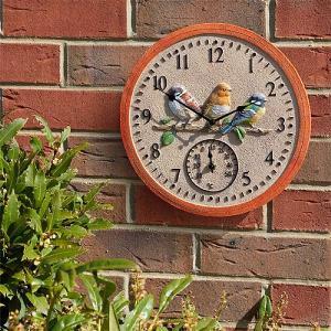 BirdWood Clock 12"