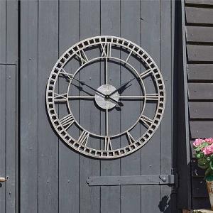 Outside In Buxton XL Contemporary Metal 80cm Clock
