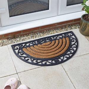 Outside In Muck Off! Combi Scraper Half Moon Doormat 45 x 75cm