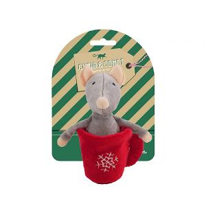 Rosewood Mouse in a Tea Cup Cat Toy