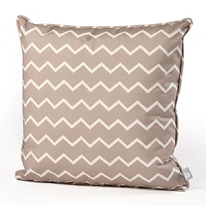 Extreme Lounging Outdoor Patterned B-Cushion Zigzag Silver Grey (50x50cm)