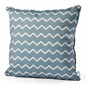 Extreme Lounging Outdoor Patterned B-Cushion Zigzag Sea Blue (50x50cm)