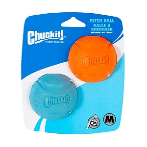 Chuckit Fetch Ball Dog Toy Pack of 2 (Medium)