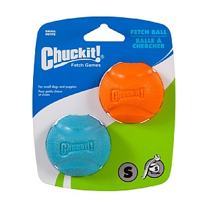 Chuckit Fetch Ball Dog Toy Pack of 2 (Small)