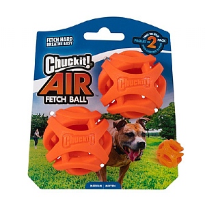 Chuckit Air Fetch Ball Dog Toy Pack of 2 (Medium)
